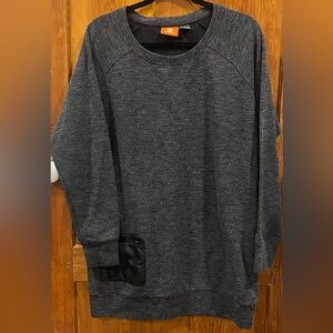 Merrell Charcoal Gray Long Sleeve Sweater Knit Tunic